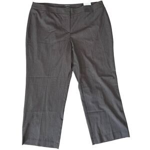 NEW Apt. 9 Brown Herringbone Classic Fit Straight Leg Pearson Pants 24W